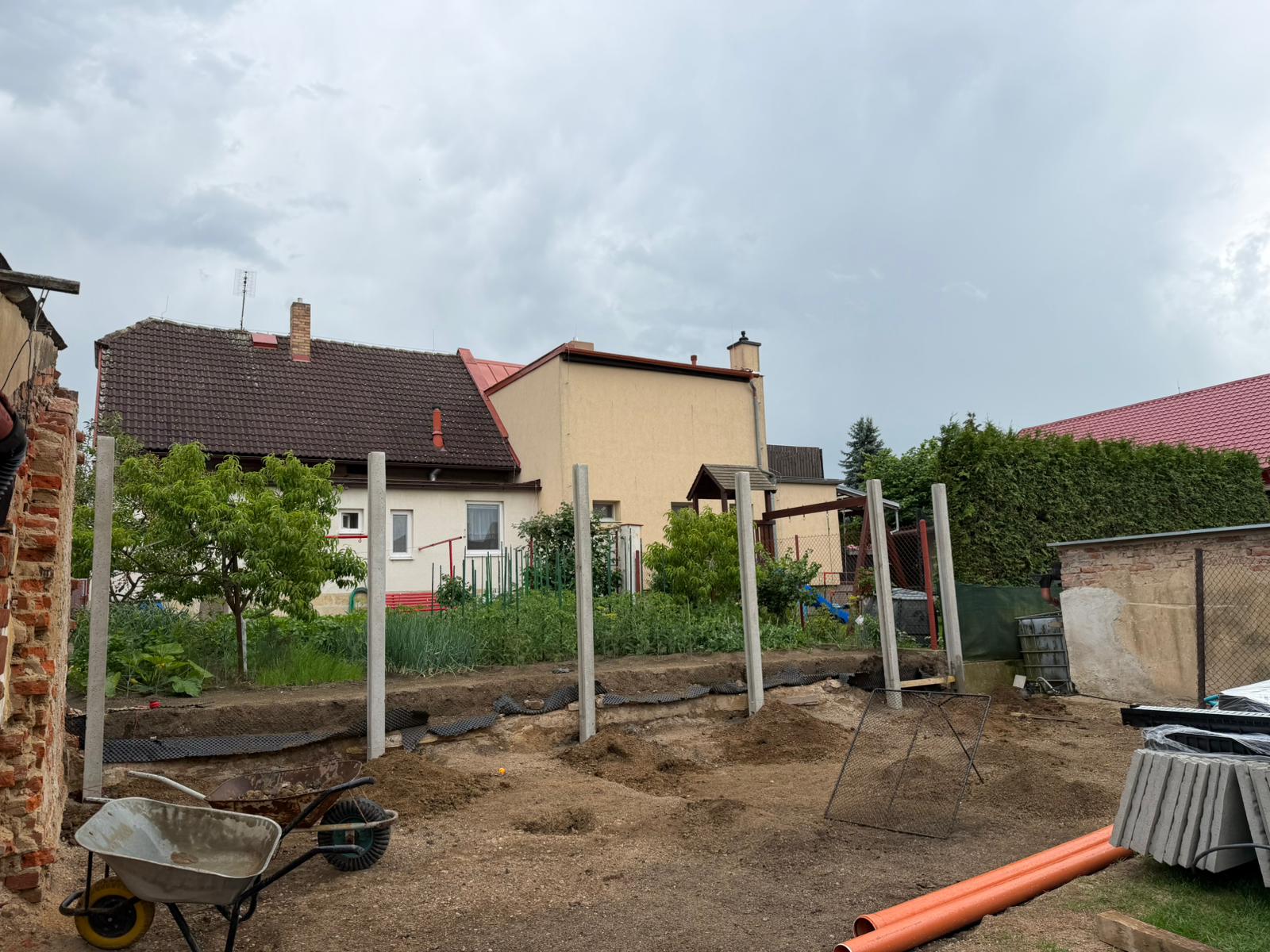 Osazení sloupků